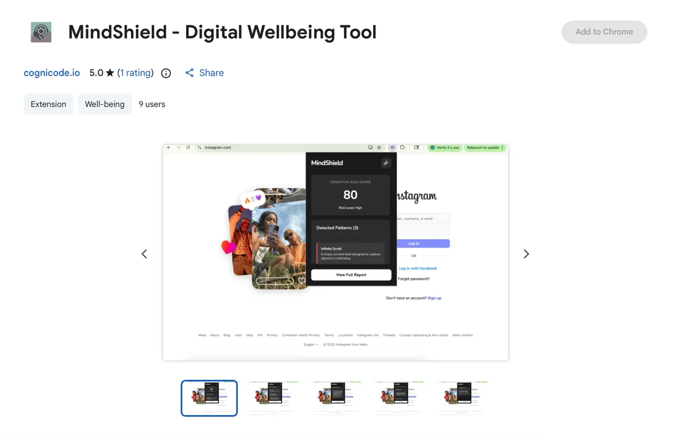 Chrome Web Store listing